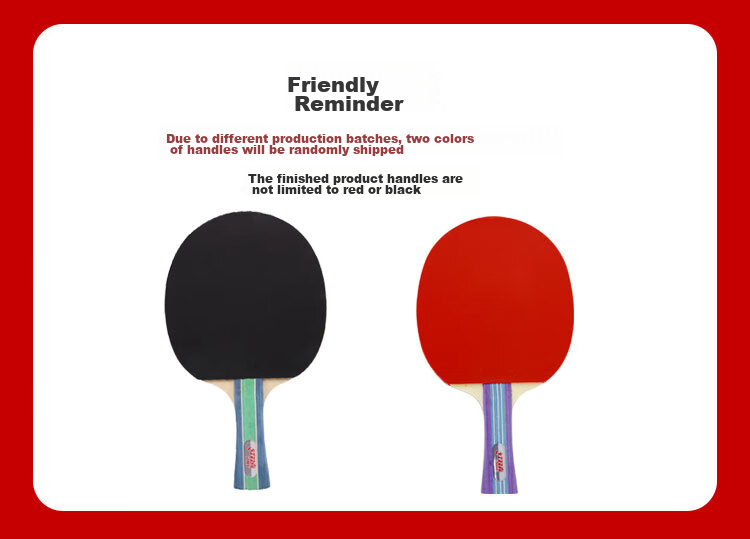 DHS Table Tennis Racket, Penhold Grip, Set of Two Rackets And One Ball 1