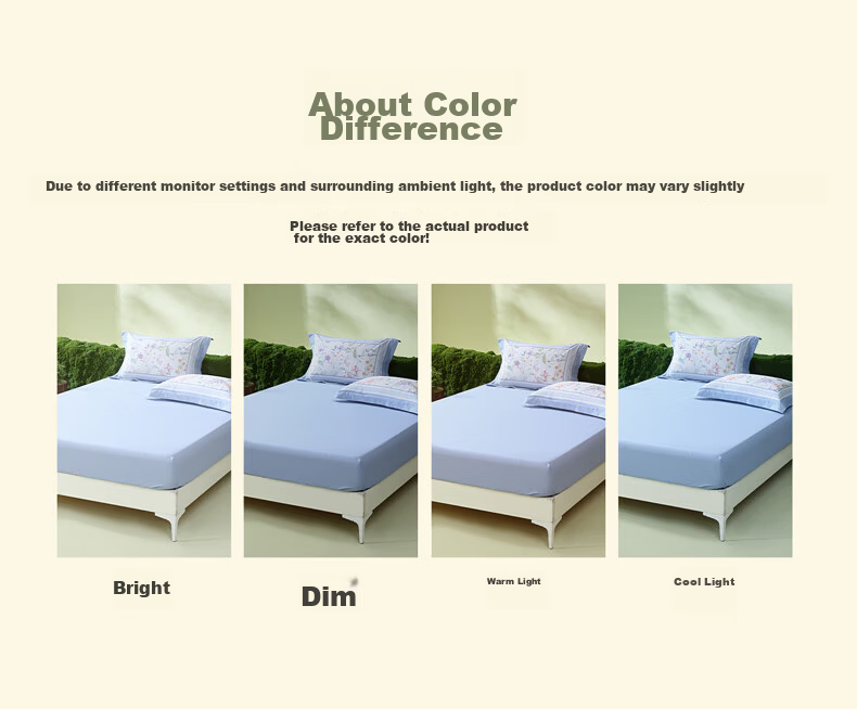 Bellees 100% Cotton Fitted Sheet Antibacterial Skin-Friendly Double Bed Sheet 1.8m x 2m 14