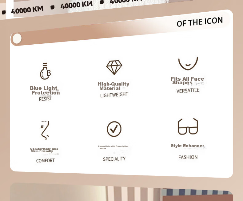 40,000 Kilometers Natural Look Gold Rimless Glasses for Women, Prescription Available, High-End Frameless Pure Desire Blue Light Blocking Silver Frame 2