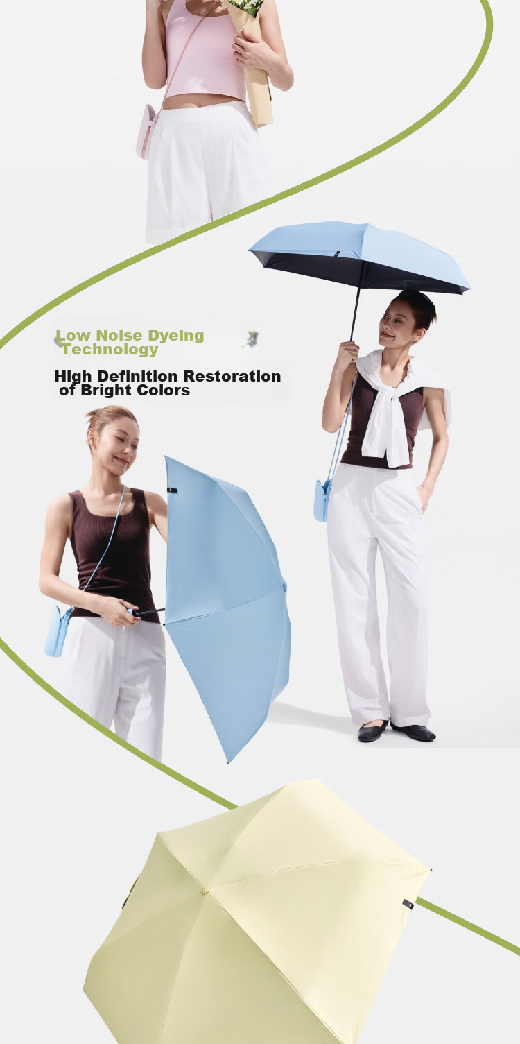 Beneunder UV Protection Sun Umbrella, Foldable Black Gel Capsule Umbrella for Rain And Shine, BM525 Almond Color 15