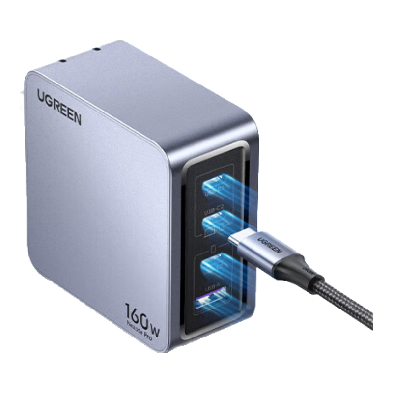 UGREEN 140W GaN Charger Set Type-C Multi-Port Fast Charger Compatible with PPS/PD100W for Apple Xiaomi 17 Phones MacBook Pro Laptop DJI