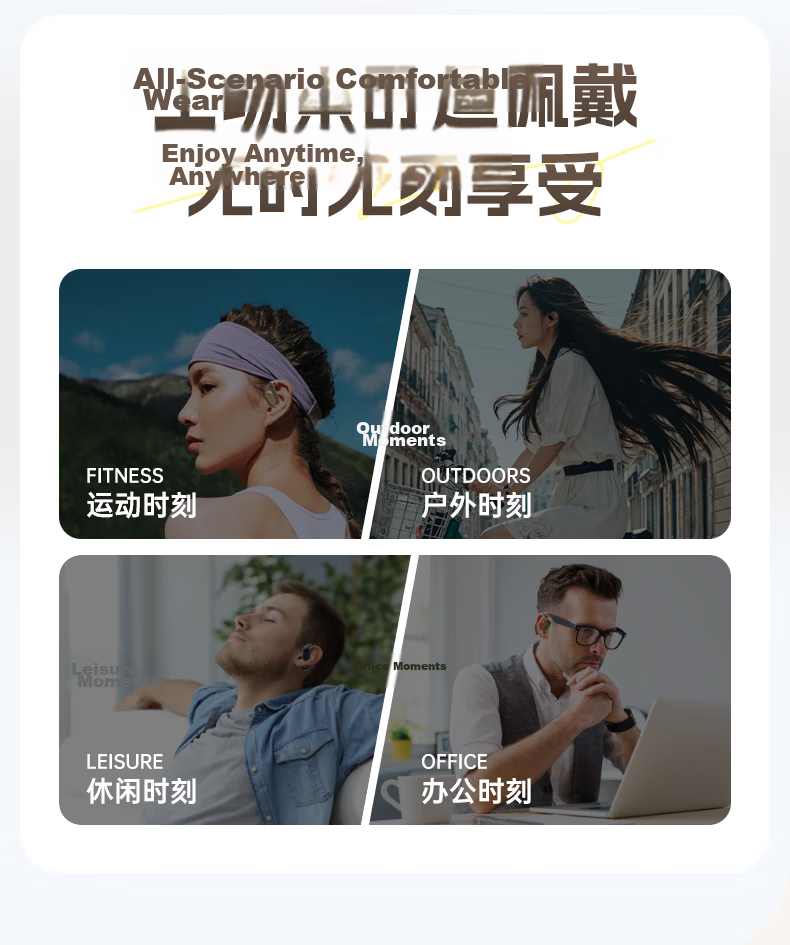 Zhiguozhe Berlin Sound 2026 Latest Bluetooth Earhook Wireless In-Ear Noise Cancelling Sports Running Earphones Long Battery Life Comfortable for Men and Women 20