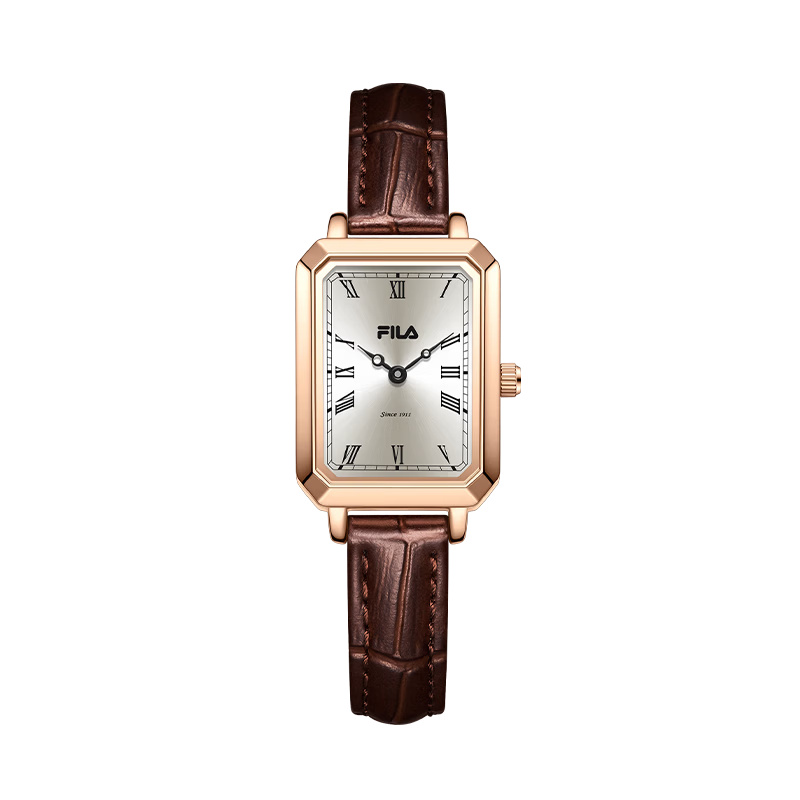 FILA Women's Classic Vintage Small Square Watch 6512-101 Birthday Gift for Girlfriend