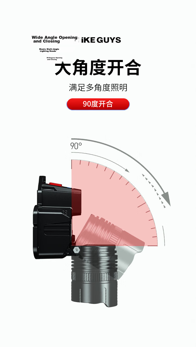 XIAOYEREN High-Intensity Headlamp, Head-Mounted, Outdoor, Long Battery Life, for Fishing, Beach Combing, Hiking, Super Bright, Rechargeable, Construction Site, Small Lighting Lamp 11