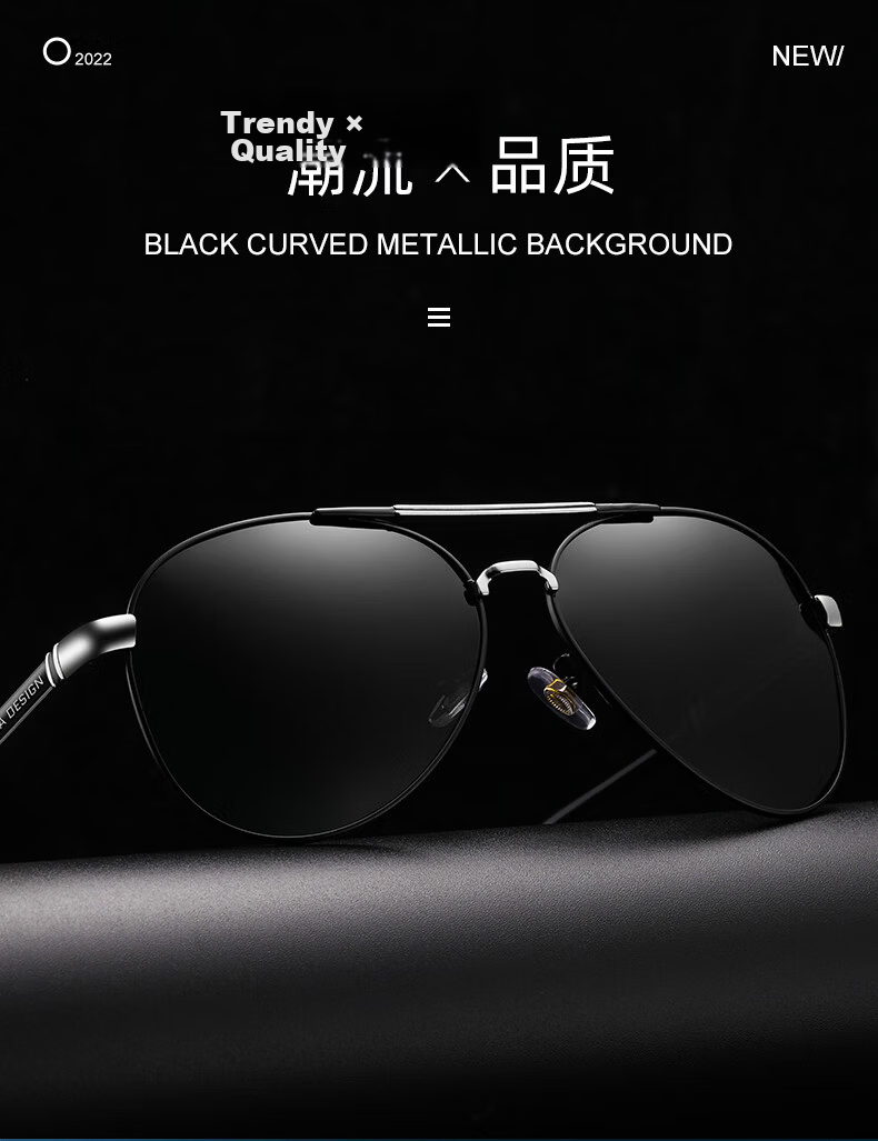 LESCA LUNETIER Driving Polarized Sunglasses for Men, UV Protection, Black Gold Frame with Gray Lenses (For Daytime Use), Father's Choice 7