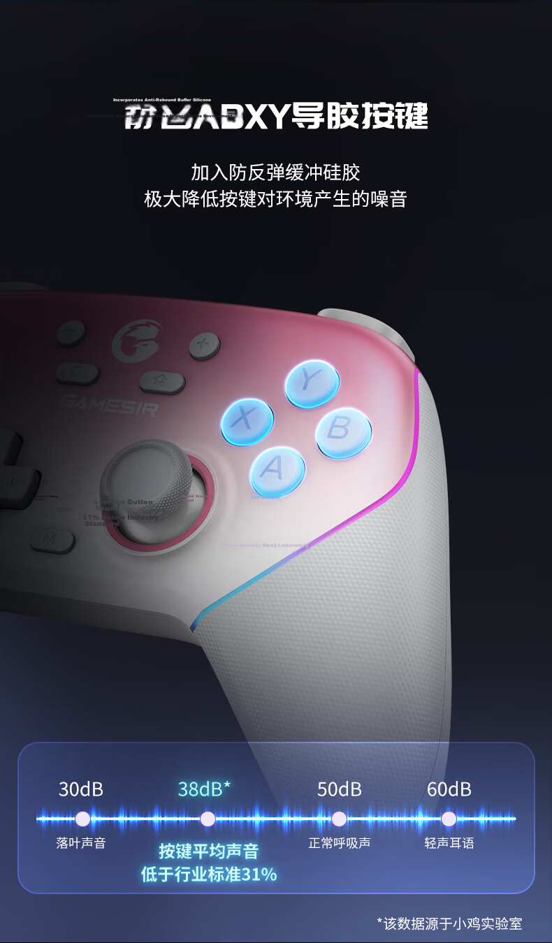 Genshin Little Chicken Supernova Game Research Society 10th Anniversary Limited Edition Wireless Switch 2 Game Controller with Dock for Mobile Android PC Apple Computer NS TV Motion Bluetooth Horizon  12