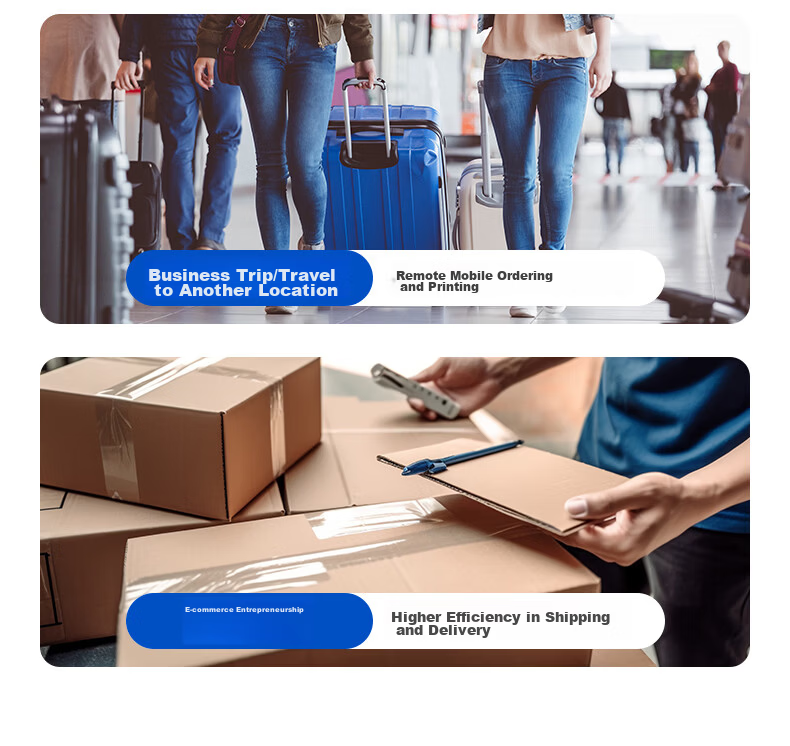 QIRUI QR-368PD-4G Duoduo Cloud Printer Wireless Remote Mobile Cloud Printer Thermal Label Barcode Adhesive Shipping Label Printer 6