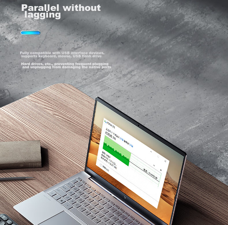 HP Type-C to HDMI Docking Station, Screen Mirroring Fast Charging Adapter Thunderbolt Converter for Apple Computers MacBook Tablets IPad Phones CT205C 10