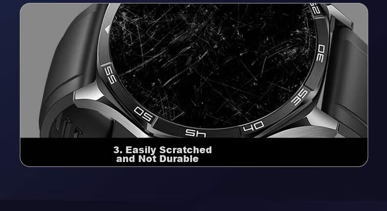 Smorss [2 Pieces Premium] Screen Protector for Huawei Watch GT6Pro/5Pro, Tempered Glass Film for Smartwatch, HD Anti-Scratch 46mm 2