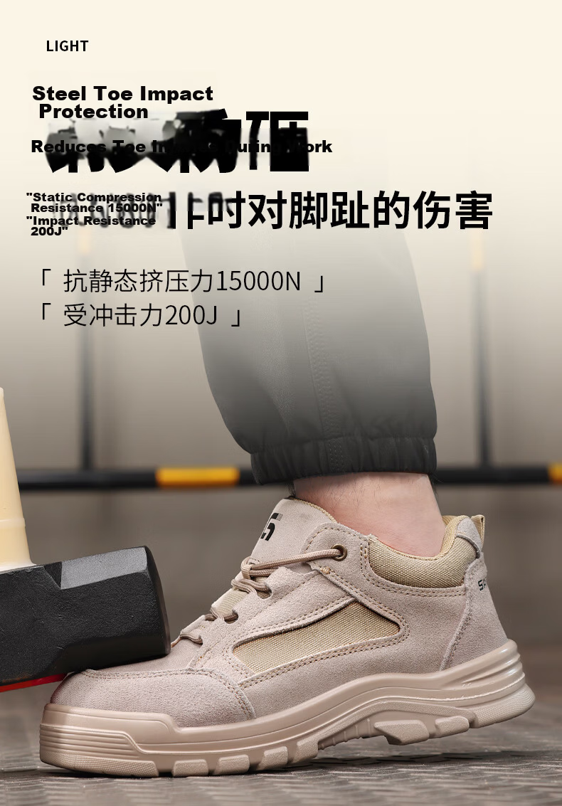 GUYISA Men's Safety Work Shoes Electrician Insulated 10KV Anti-Smash Anti-Puncture Lightweight Comfortable 3115LKVT Size 39 6