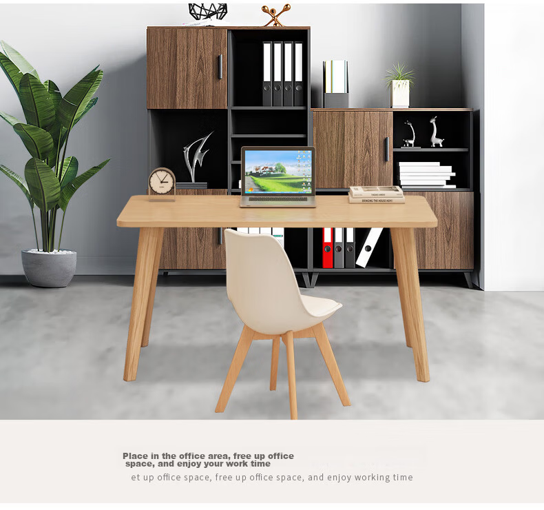 Fanshe Simple Office Home Desk Solid Wood Leg Computer Desk Minimalist Study Bedroom Writing Table 12