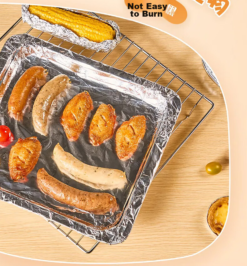 MIAOJIE Aluminum Foil 20m Box Kitchen Baking BBQ Oven Air Fryer Food Storage Non-Stick 3