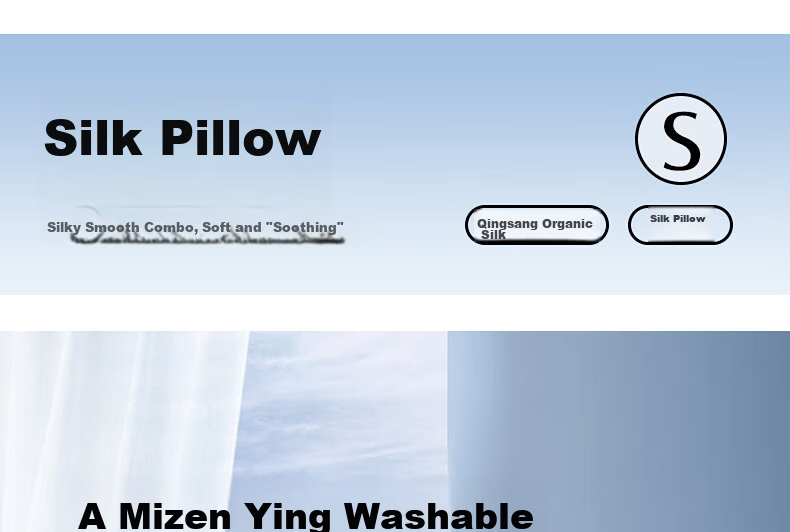 Mercury Home Textiles Silk Pillow PRO Cervical Spine Neck Protection Slow Rebound Memory Foam Class A Pillow Core Household Single 74*48cm 1