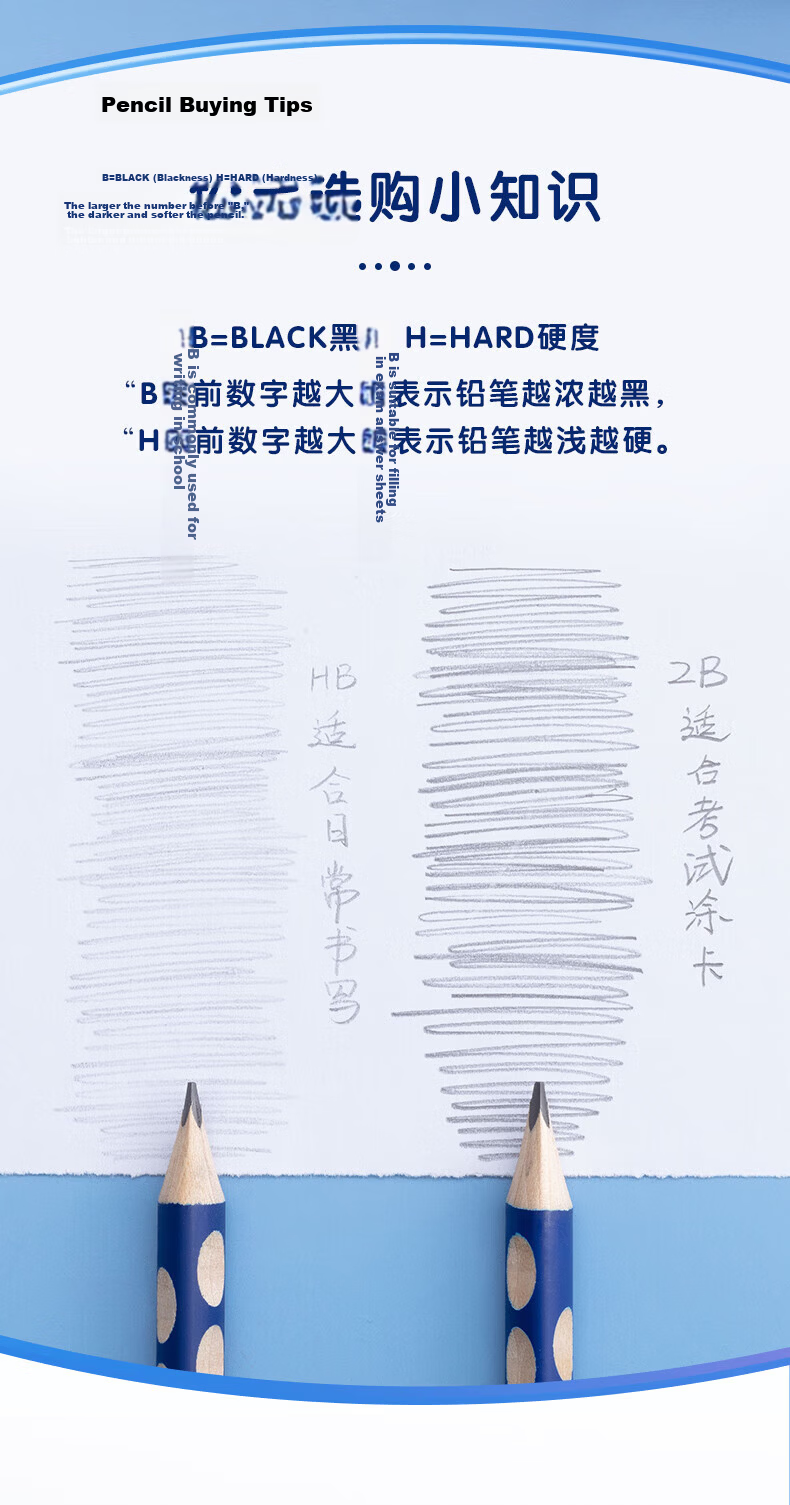 M&G Stationery HB Pencils 10 Pieces, High-End Black Wood Elementary School Students' Specialized Drawing Pencils for Exams, Children's Summer Vacation Handwriting Practice Triangular Wooden Shaft with Top AW Pencil AWP307L3 11