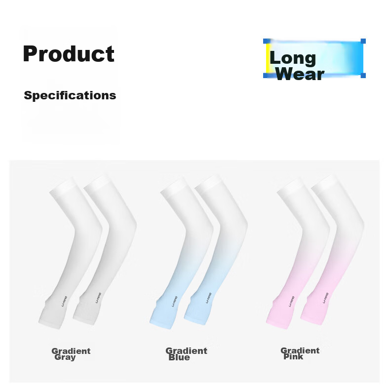 Li-Ning Ice Sleeve Arm Sleeves for Men And Women, Sun Protection Arm Covers, UV-Resistant Ice Column Sleeves, Arm Guards for Cycling And Sun Protectio 19
