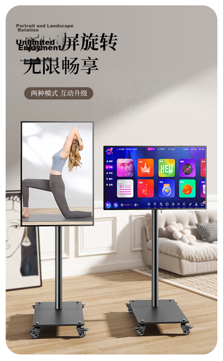 LUCKPRO Dual Monitor Stand, Upper And Lower Screen Support, Computer Desk Mount, Dual Arm Bracket, Monitor Riser, No-Drill Mount for 15-30 Inches 3
