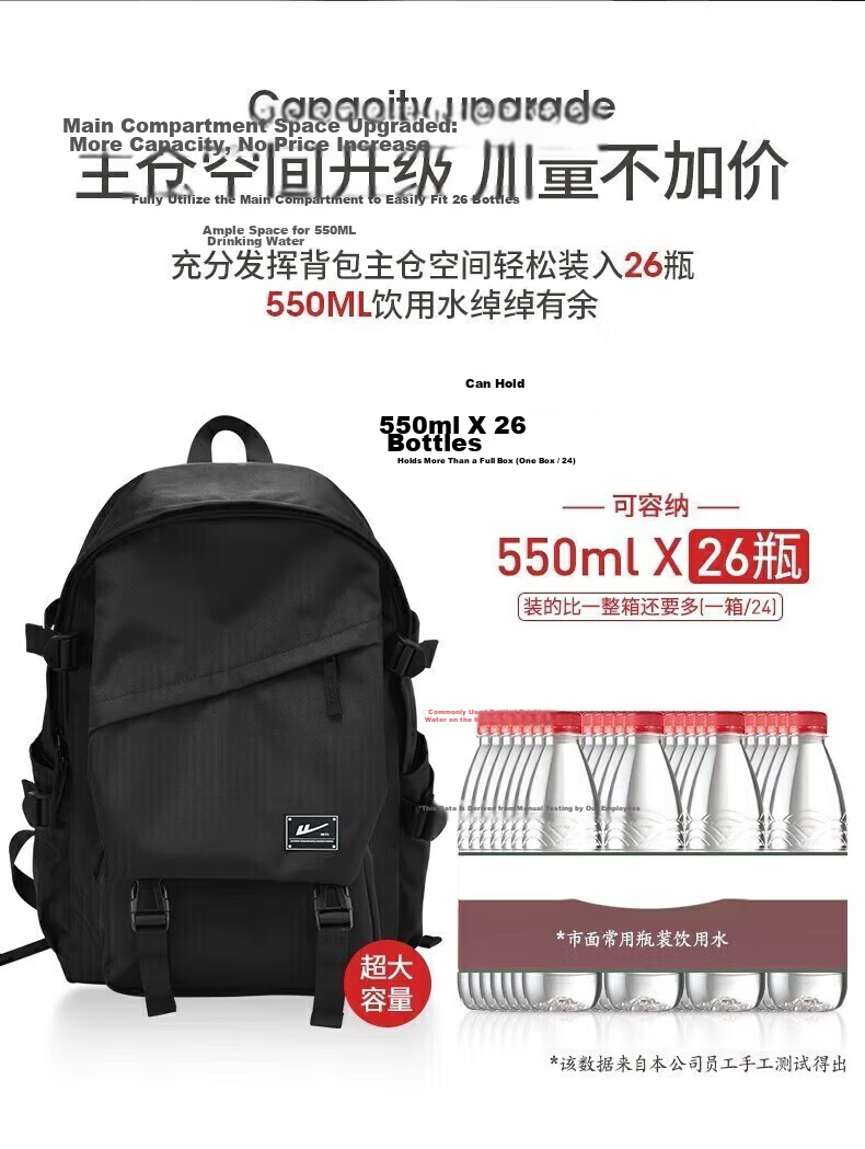 Warrior Backpack Men's Casual Water-Resistant Laptop Travel Bag Large Capacity School Bag for High School, Middle School, and College Students 16