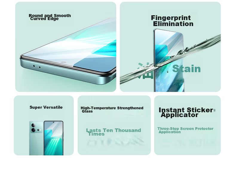 Ugreen Tempered Glass Screen Protector for OPPO Find X9 Ultra / vivo X300 Ultra, Full Coverage, No Borders, No Holes, Explosion-Proof, 2-Pack 16209 4