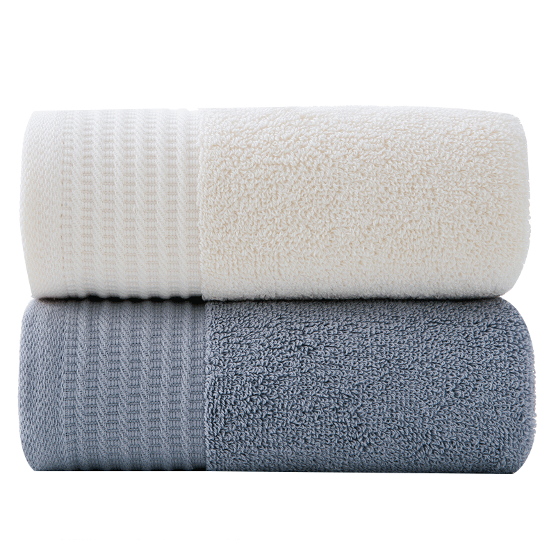 KING SHORE Towel, Thickened Pure Cotton 100%, Face Towel for Washing, Bath Towel, All-Cotton Men's Sports Grade A Hotel Face Towel, 2 Pieces
