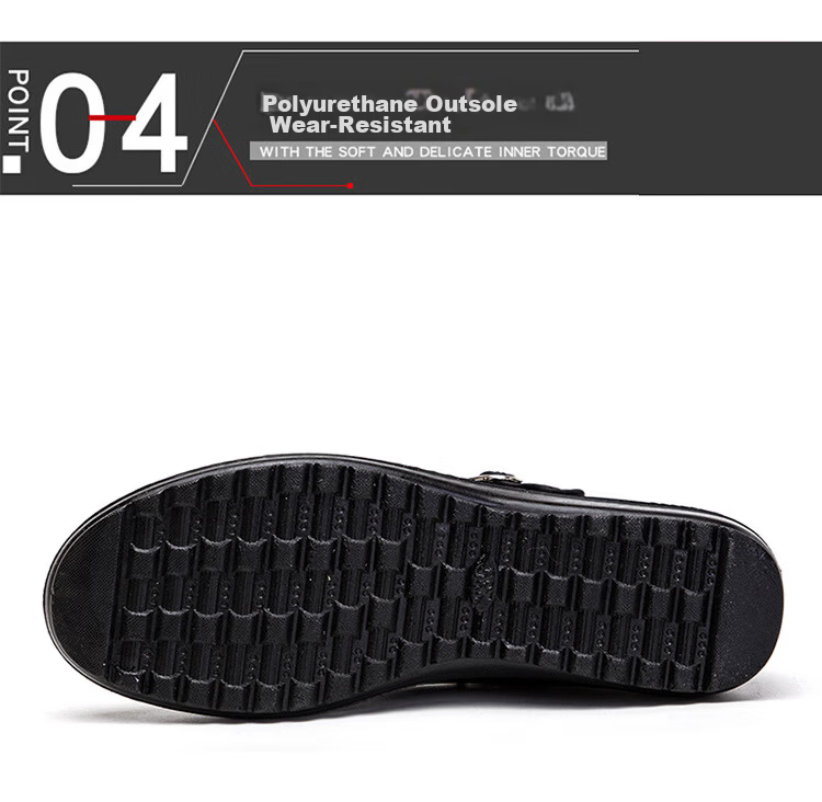 IQGD Old Beijing Cloth Shoes for Women, Casual Dance Flat Shoes, Hotel Mom Shoes, Wear-Resistant Breathable 024 Black Size 36 7