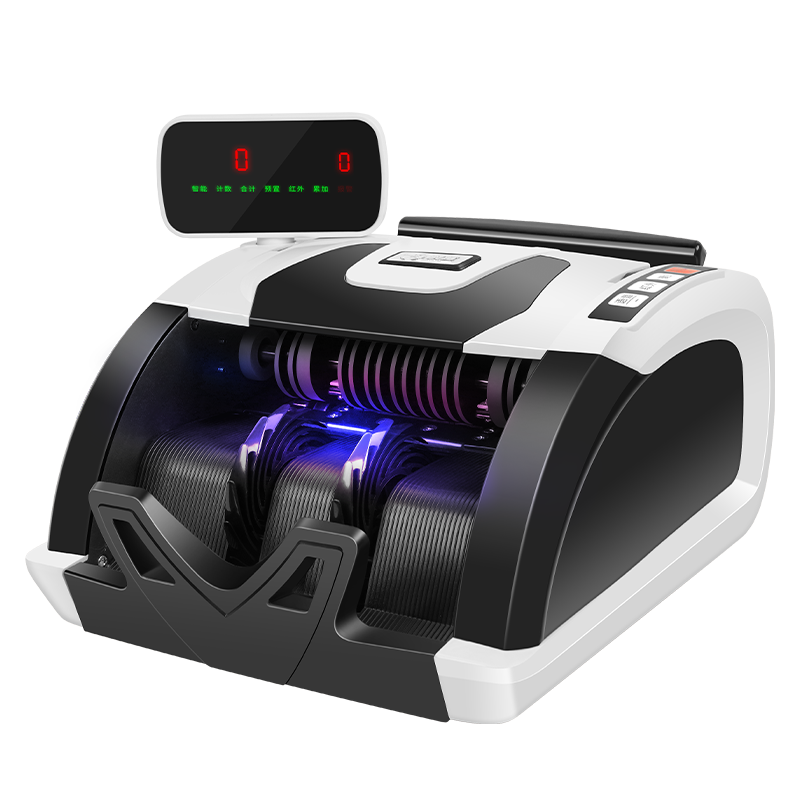 Comet Compact Currency Counter and Detector for New RMB, Bank-Grade Commercial Cash Register Payment Money Counting and Verification Machine with Smart Voice C-Class R1Pro