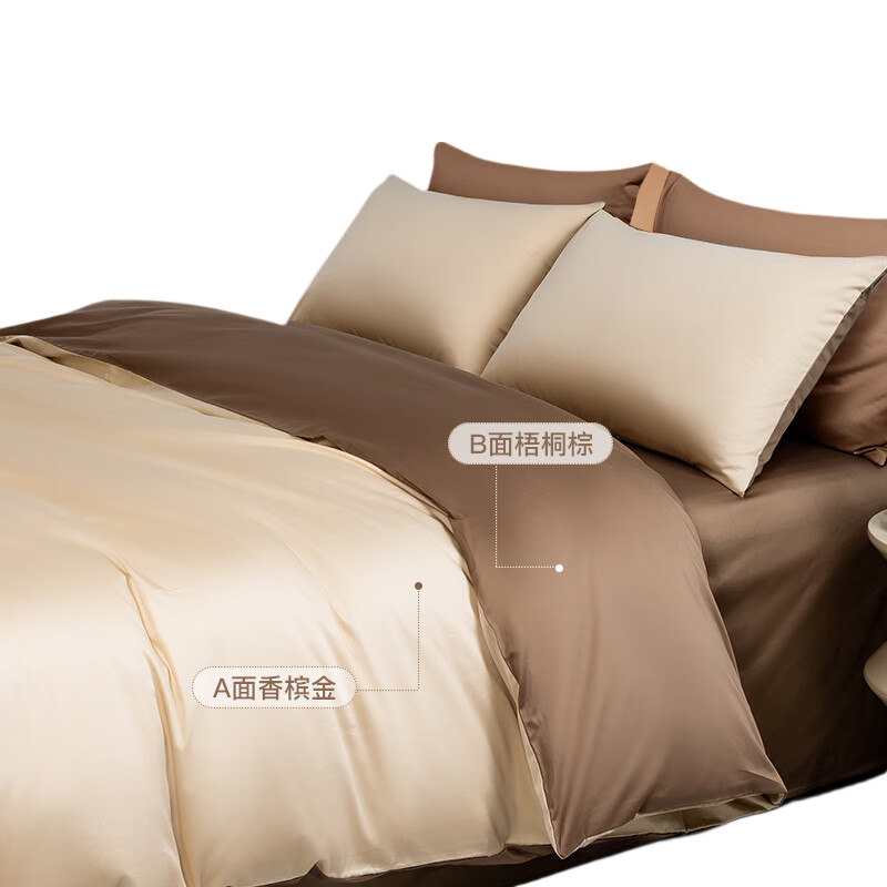 CROWN 100-Piece Set, Pure Cotton, for 1.8x2m Bed, Includes Bed Sheet, Duvet Cover, Pillowcases, High-End Luxury Feel, Suitable for All Seasons, Can Be Used without Sleeping Bag, Summer Cool Quilt Cover, 220x240cm
