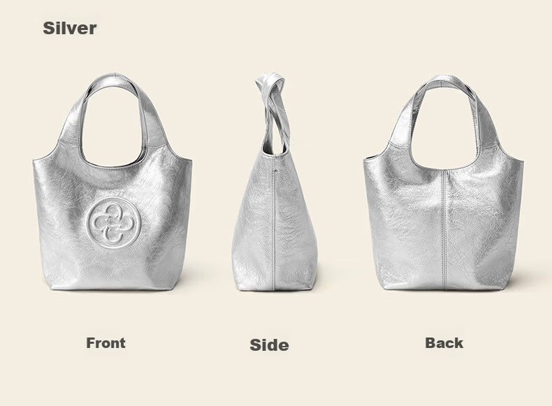 CASSILE Celebrity Style Vegetable Tanned Cowhide Tote Bag Women Luxury Handheld Crossbody Bag Birthday Qixi Festival Gift 72