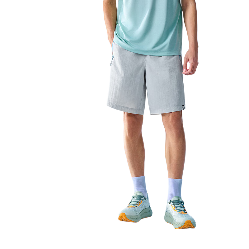 Anta Mountain Outdoor Ice Silk Woven Shorts Men Summer New Dopamine Breathable Five-Point Beach Camping Pants
