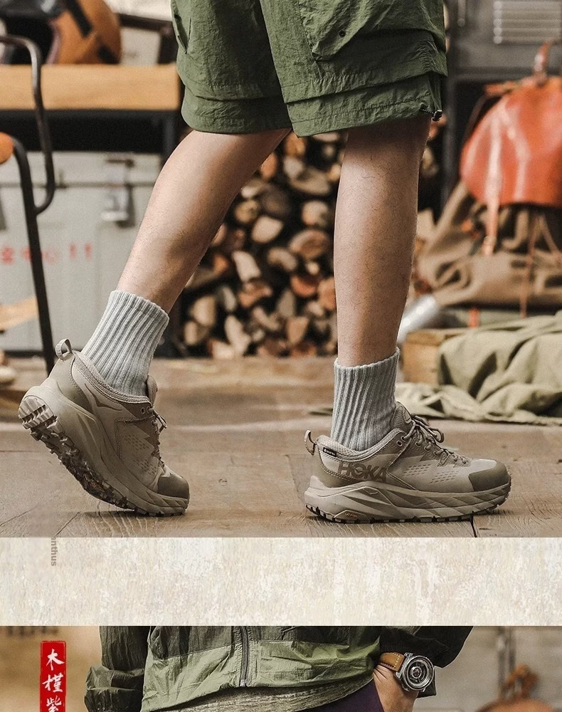 ROMON Men's Outdoor Functional Waterproof Quick-Dry Cargo Shorts Summer Cool Trendy Fake Two-Piece Mountain Casual Knee-Length Pants 15