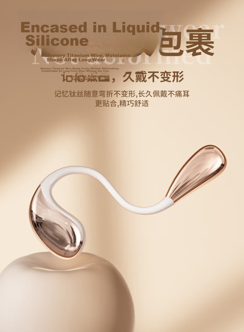 Chuang [Dual-Brand Noise Reduction | HIFI Sound Quality] Bluetooth Earphones, True Wireless Semi-In Sports Gaming Running Noise Reduction, Ultra-Long Battery Life, Youthful And Compact for Men And Wome 6