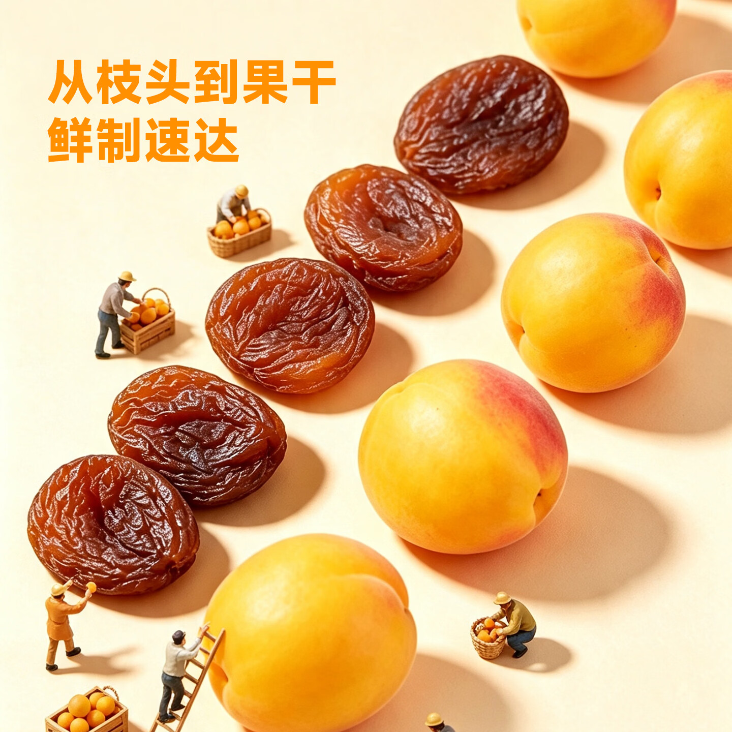 鲜记 土耳其杏干500g 蜜饯果脯水果干 办公室零食 休闲零食