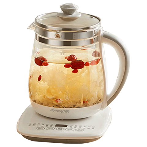 Joyoung Stainless Steel Health Kettle Fully Automatic Tea Maker Temperature Control Kettle 1.5L Smart Insulated Electric Water Boiler Herbal Tea Pot Baby Formula Warmer 1506BQ
