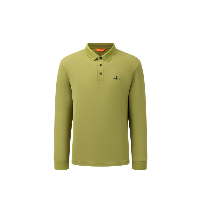 Biyinlefen [Dry Touch Pique] 2025 Autumn New Men's Skin-friendly Stretch Soft Textured Collar Long Sleeve Polo Shirt