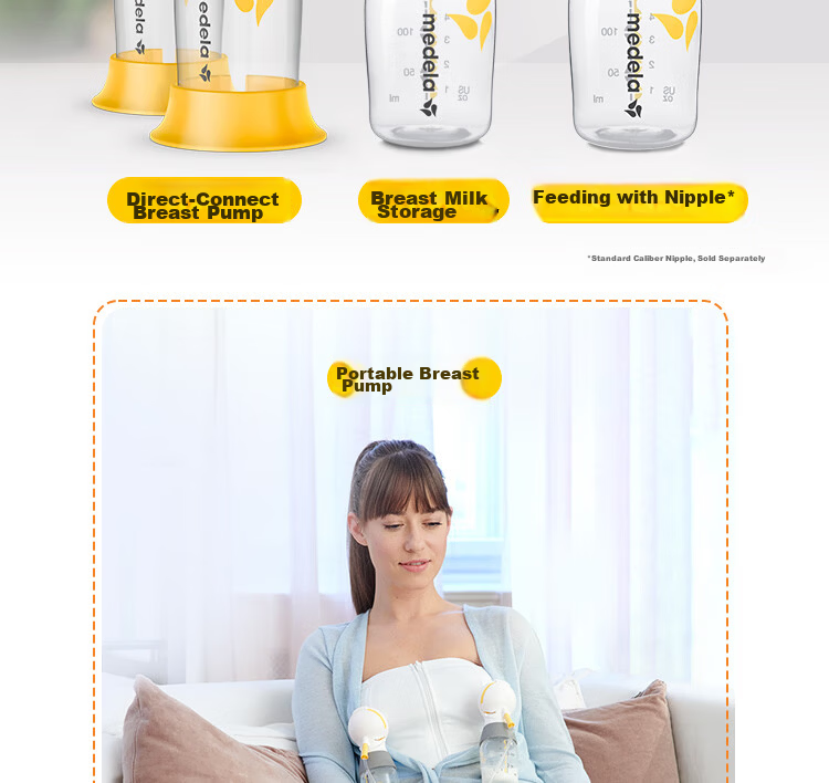 Medela Electric Breast Pump, Smart Single-Sided Anti-Backflow Comfortable Massage, Breastfeeding, Easy All-In Electric Breast Pump 8