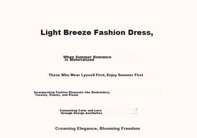 Demana "Light Breeze" Summer Cool Lyocell Embroidered Tassel Tie Split Pleated A-Line Women's Dress 2