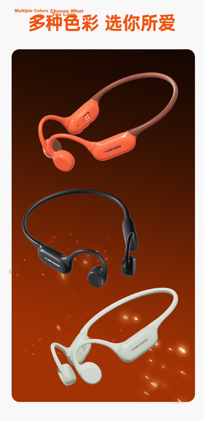Yuanshi Beta Pro Bone Conduction Swimming Headphones, Non-In Open-Style Sports Bluetooth Headphones, IPX8 Waterproof, 32GB Memory MP3, for Running, Cycling And Fitness 4