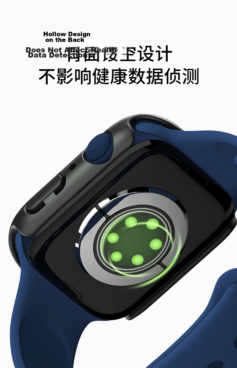 BELKIN Transparent Protective Case for Apple Watch, Full Coverage Screen Protector for Apple Watch S11, Tempered Glass Film for Apple Watch S10, Full Coverage Two-In Design, Suitable for 42mm Model, Transparent Color 7