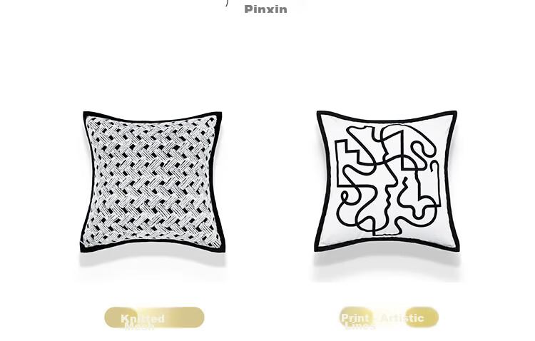 Fanyejia Cream-Colored Sofa Cushion Cover, Living Room Decorative Pillowcase, Bedside Backrest Cover, Plush Pillowcase for Bed 3