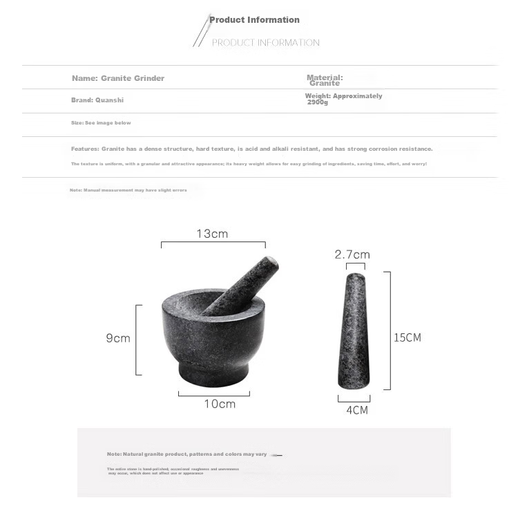 Universal Marble Garlic Crusher Mortar Pestle Garlic Masher Stone Mortar Household Grinder Ginger Crusher Spice Grinder 2