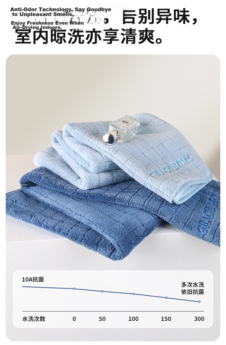 Grace Towel Gift Box, Class A Pure Cotton Face Towels for Adults, Soft 3-Pack Gift Set, Company Employee Benefits 6