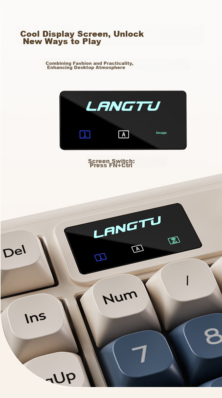 Langtu L99 Membrane Keyboard, 99 Keys, Quiet Keyboard, Gaming And E-Sports, Computer Office Keyboard, Wired Gasket Structure, RGB Lighting Effects, Blackberry 7