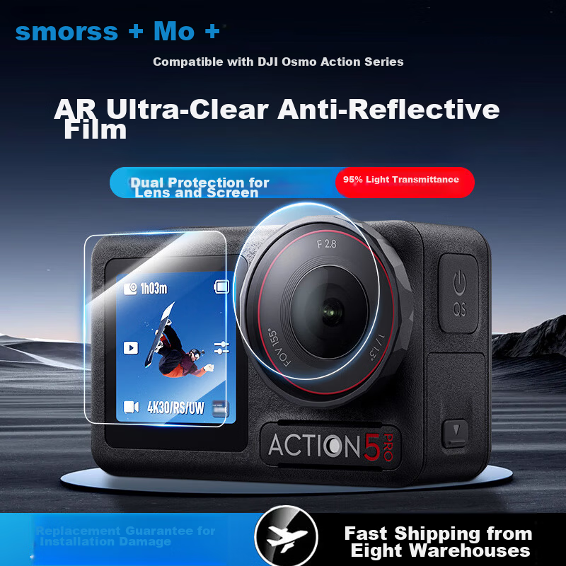 Smorss Lens Protective Case for Insta360 X5 Panoramic Camera Accessories Insta360 X5 Protective Cover High-Definition Lens Protector Case