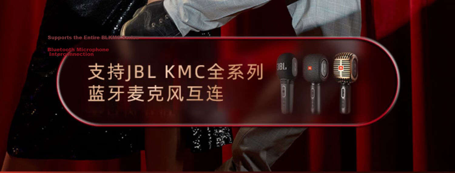 JBL Music Champion KMC650 Wireless Microphone Bluetooth Speaker All-in-One Microphone Karaoke Camping Kids K-Song Home KTV Midnight Black 24