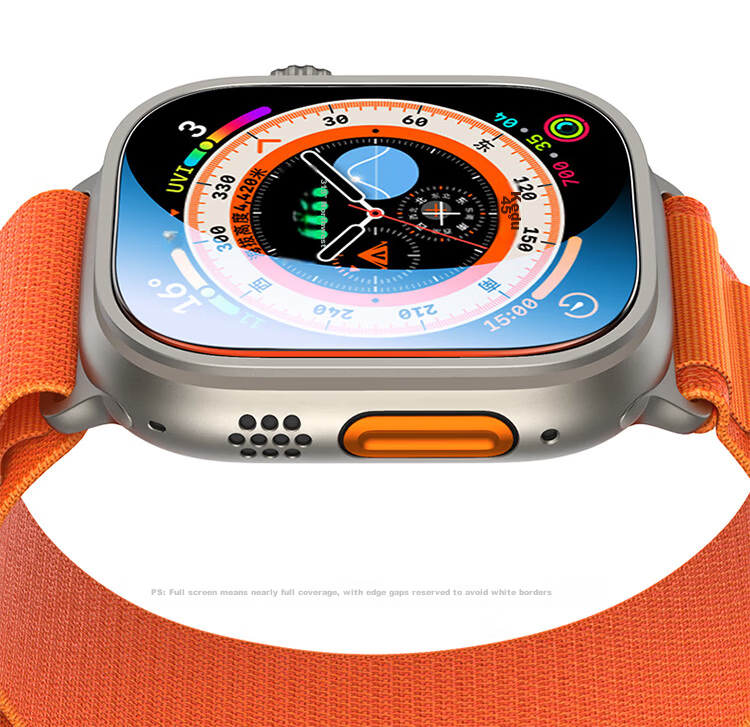 UGREEN [Touch Sensitive] Tempered Glass Screen Protector for Apple Watch Ultra 3/2/1 49mm Full Coverage with Locator 2-Pack 7