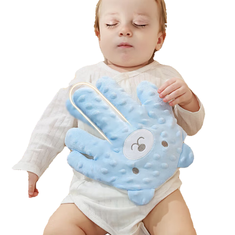 Aibao Baby Soothing Palm Automatic Sleep Patting Device Electric Comfort Pillow Anti-startle Blue Bear 2501