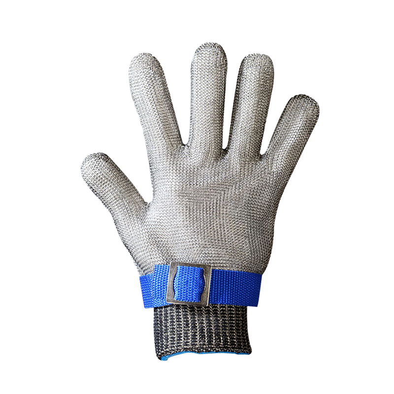 Ams Cut-Resistant Gloves, Anti-Bite Anti-Stab Fishing Knife-Proof Stainless Steel Metal Wire Kitchen Cutting Butchering Specialized Two Pairs 1706