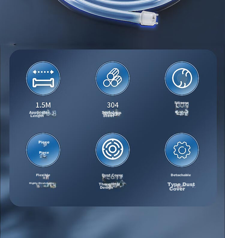 Baijie Silicone Water Inlet Tube Tea Water Pipe Water Dispenser Pump Food Grade Silicone Hose Pump Tube Bottled Water Soft Tube 2