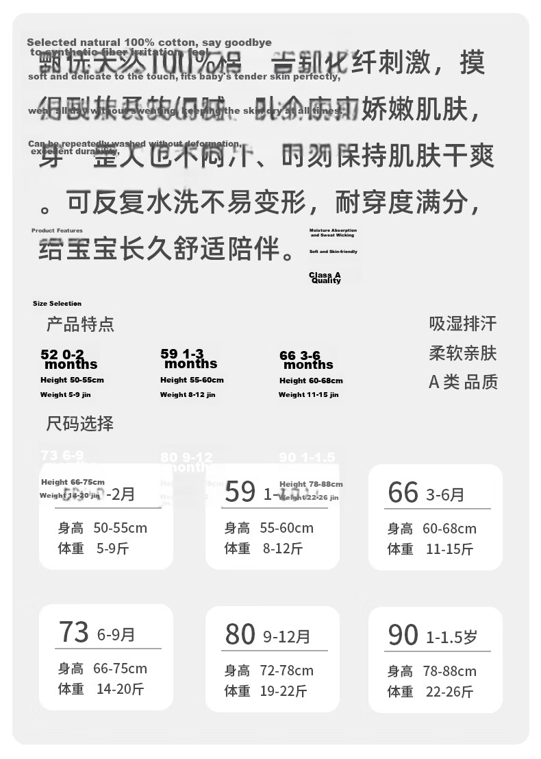 Qiaojiao Duck 2-Pack Baby Clothes Newborn Romper Infant Crawling Suit Full Moon Baby Pure Cotton Pajamas Spring Autumn 1