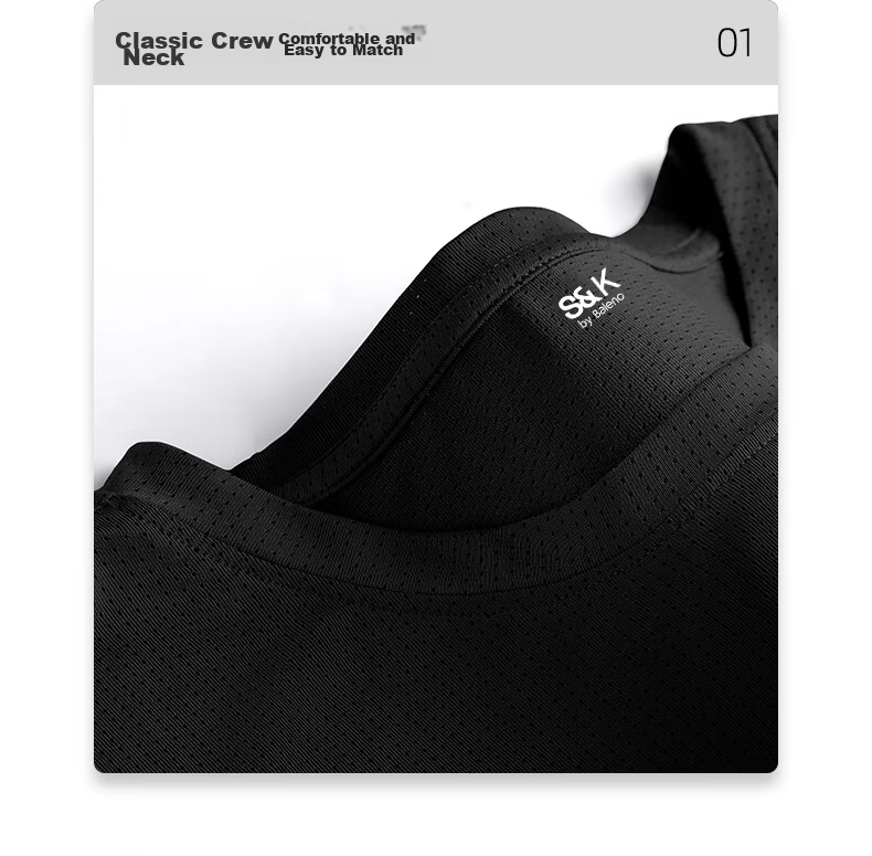Baleno S&K Series Men's Summer Quick-Dry Short Sleeve and Shorts Sports Set Breathable Running Outfit 21