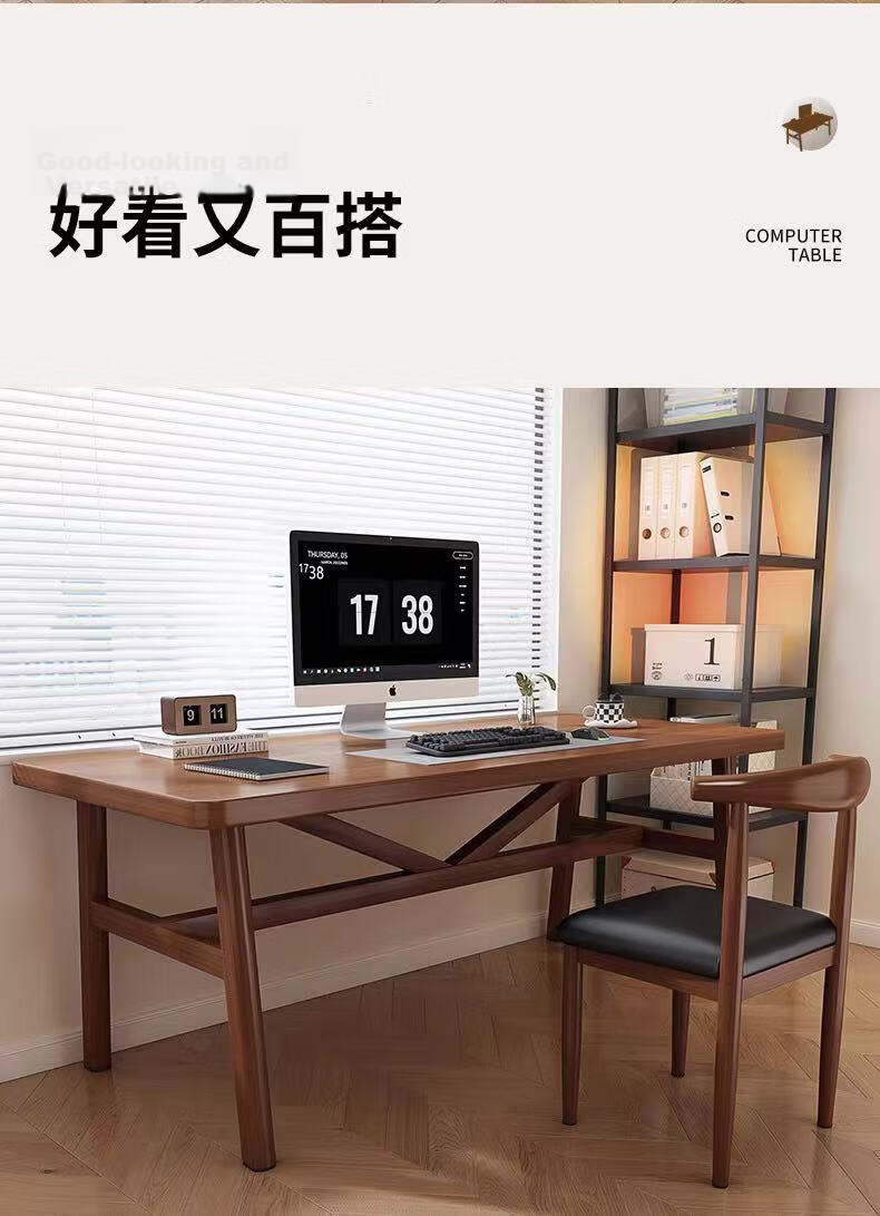Yimo Computer Desk Bedroom Home Study Office Desk Modern Simple Rectangular Workstation Rental Room Table Original 2 25